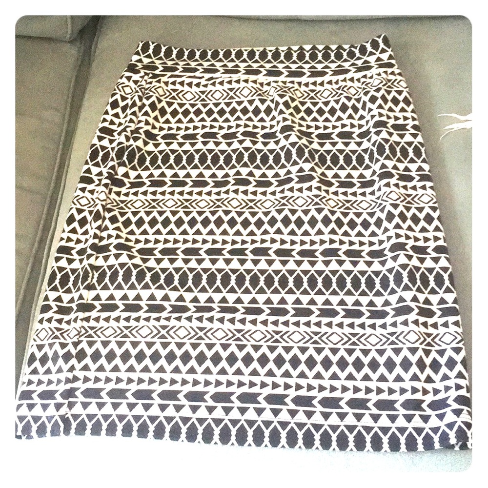 Black and white skirt